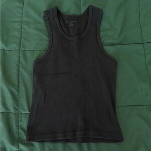 Brandy Melville Black Ribbed Tank Top